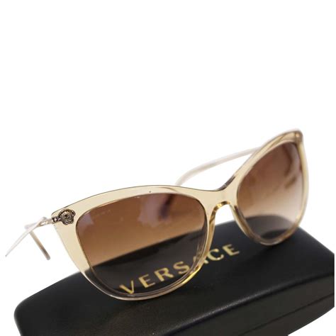 versace lt brown glasses